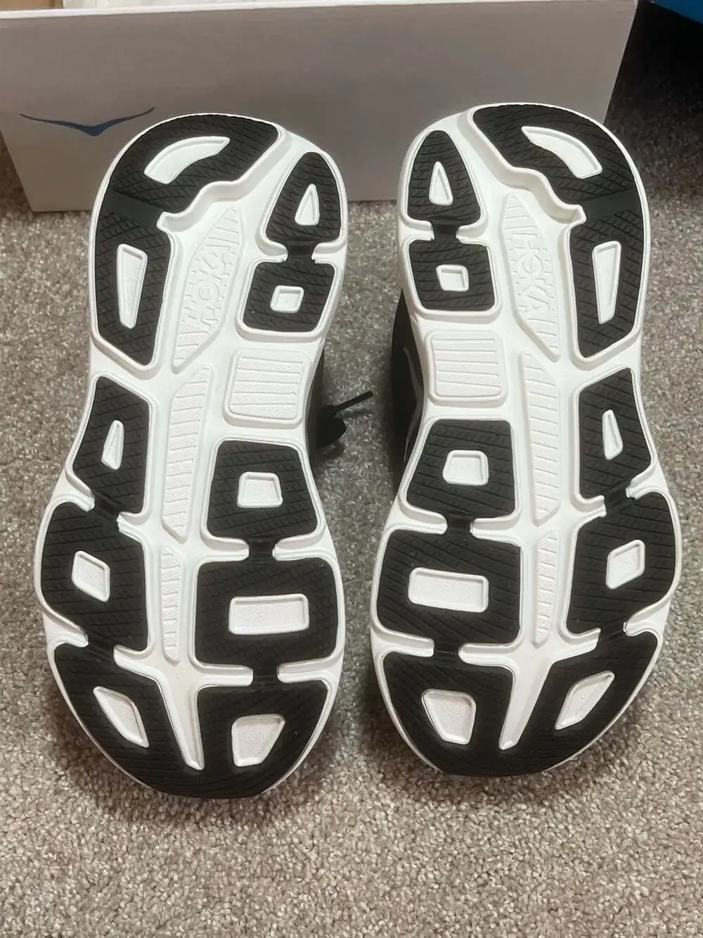 HOKA Bondi 9 Black White Running Shoes